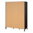 Madrid Wardrobe - 3 Door - Black