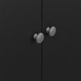 Madrid Wardrobe - 3 Door - Black