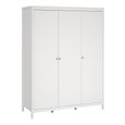 Madrid Wardrobe - 3 Door - White