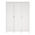 Madrid Wardrobe - 3 Door - White