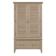 Ennis Wardrobe - 2 Door 1 Drawer - Natural Matt Lacquered