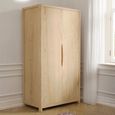 Stockholm Wardrobe - 2 Door - Oak