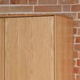 Jenson Oak Double Wardrobe - 2 Door - 2 Drawer