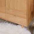 Jenson Oak Double Wardrobe - 2 Door - 2 Drawer