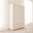 Alice Springs Wardrobe - 2 Door - 1 Drawer - Sand