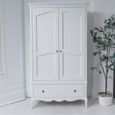 Amelie Wardrobe - 2 Door 1 Drawer - White