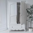 Amelie Wardrobe - 2 Door 1 Drawer - White
