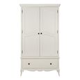 Amelie Wardrobe - 2 Door 1 Drawer - White