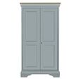 Chantilly Wardrobe - 2 Door - Grey Painted - Wood