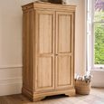 Bordeaux Wardrobe - 2 Door - Natural - Oak