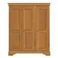 Bordeaux Wardrobe - 3 Door - 3 Drawer - Natural - Oak
