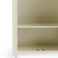 Coxmoor Wardrobe - 2 Door - Ivory Painted - Oak Top