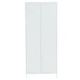 Academy Metal Wardrobe - 2 Door - White