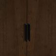 Alba Black and Walnut Wardrobe - 2 Door