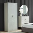 Alba Grey Wardrobe - 2 Door