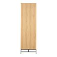Albany Wardrobe - 4 Door - Ribbed Oak