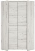 Angel White 2 Door Corner Wardrobe