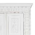 Averie Wardrobe - 2 Door - Distressed White - Mango Wood