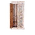 Awendaw Wardrobe - 2 Door - Mango Wood - White Washed