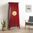 Aynor Wardrobe - 2 Door - Red - Mango Wood