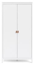 Barcelona White 2 Door Wardrobe