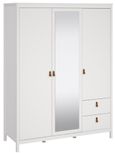 Barcelona White 3 Door Combi Wardrobe