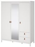 Barcelona White 3 Door Combi Wardrobe