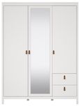 Barcelona White 3 Door Combi Wardrobe