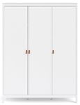 Barcelona White 3 Door Triple Wardrobe