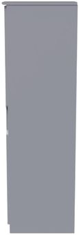 Bella Grey 1 Door Single Wardrobe