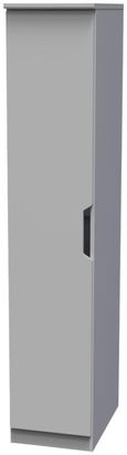 Bella Grey 1 Door Single Wardrobe