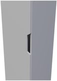 Bella Grey 1 Door Single Wardrobe
