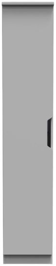 Bella Grey 1 Door Single Wardrobe