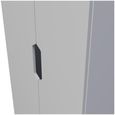 Bella Grey 2 Door 2 Drawer Double Wardrobe