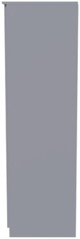 Bella Grey 3 Door Triple Wardrobe - LHF 2 Drawers