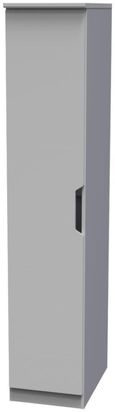 Bella Grey Ash 1 Door Single Wardrobe
