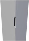 Bella Grey Ash 1 Door Single Wardrobe