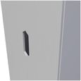 Bella Grey Ash 2 Door Plain Tall Wardrobe