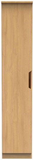 Bella Oak Effect 1 Door Single Wardrobe