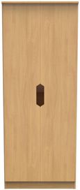 Bella Oak Effect 2 Door Plain Tall Wardrobe