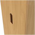 Bella Oak Effect 2 Door Plain Tall Wardrobe