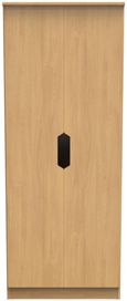 Bella Oak Effect 2 Door Plain Tall Wardrobe