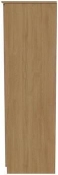 Bella Oak Effect 3 Door Triple Wardrobe - LHF 2 Drawers