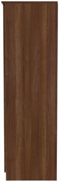 Bella Walnut Effect 2 Door 2 Drawer Double Wardrobe