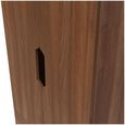 Bella Walnut Effect 2 Door 2 Drawer Double Wardrobe