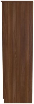 Bella Walnut Effect 2 Door Plain Tall Wardrobe