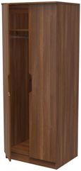 Bella Walnut Effect 2 Door Plain Tall Wardrobe