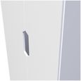 Bella White 2 Door Plain Tall Wardrobe