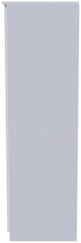 Bella White 3 Door Triple Wardrobe - LHF 2 Drawers