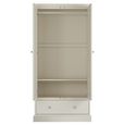Ashby Soft Grey Wardrobe - 2 Door